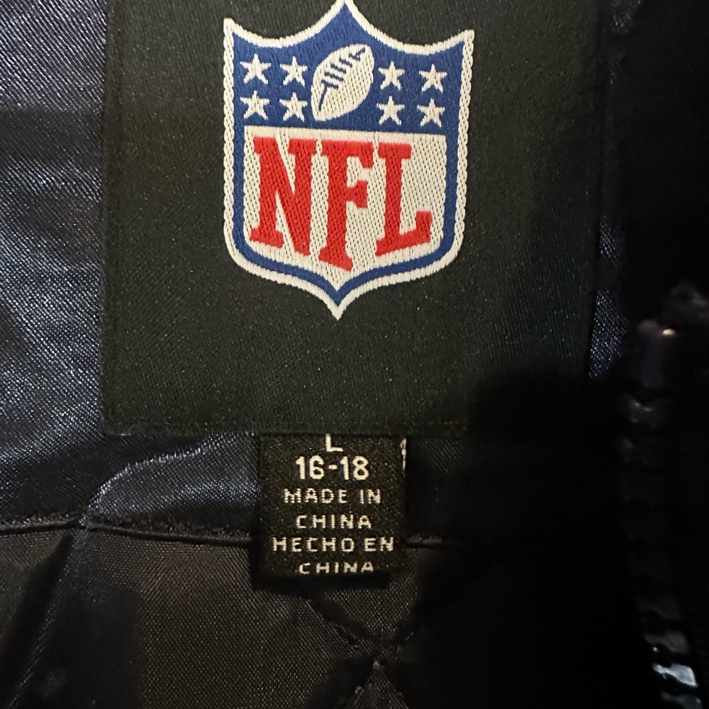 NFL Navy Jacket with Logo. Like New - Picture 3 of 3